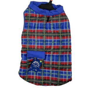 Youly Pet Puffer Vest Warm Winter Multi Plaid Dog Jacket‎ NWT